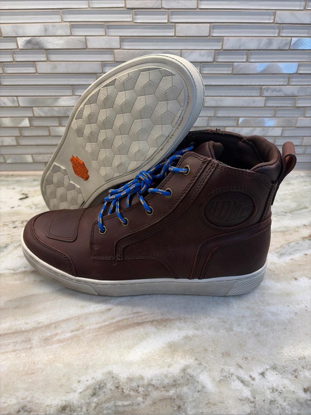 Harley-Davidson Bateman Leather Motorcycle Sneaker Boots Men’s Size 11